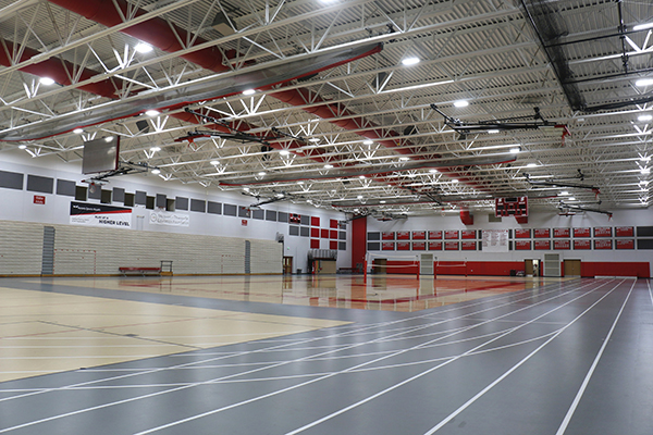 School gym using LED lighting