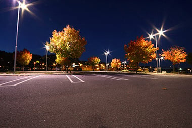 Parking lot LEDs